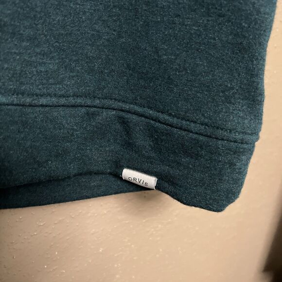 Orvis Sweater Womens XL Green Outdoors Sweatshirt Casual Pullover Ladies - Picture 3 of 7